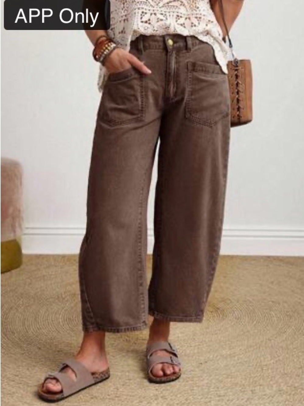 SHEIN Barrel Jeans